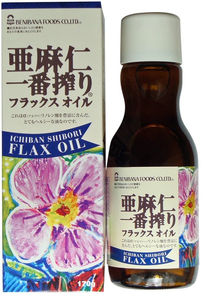 Amazon | ベニバナ 紅花食品 亜麻仁一番搾り 170g | ベニバナ